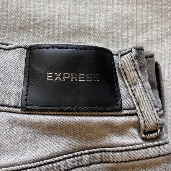 Express Women's Skinny High Rise Jeans SZ 8 Gray - Picture 7 of 12